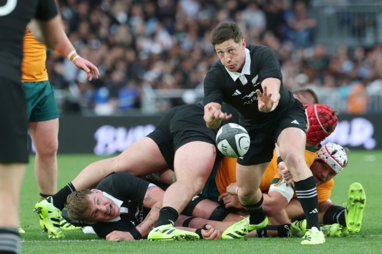 New Zealand's Cam Roigard scored two tries