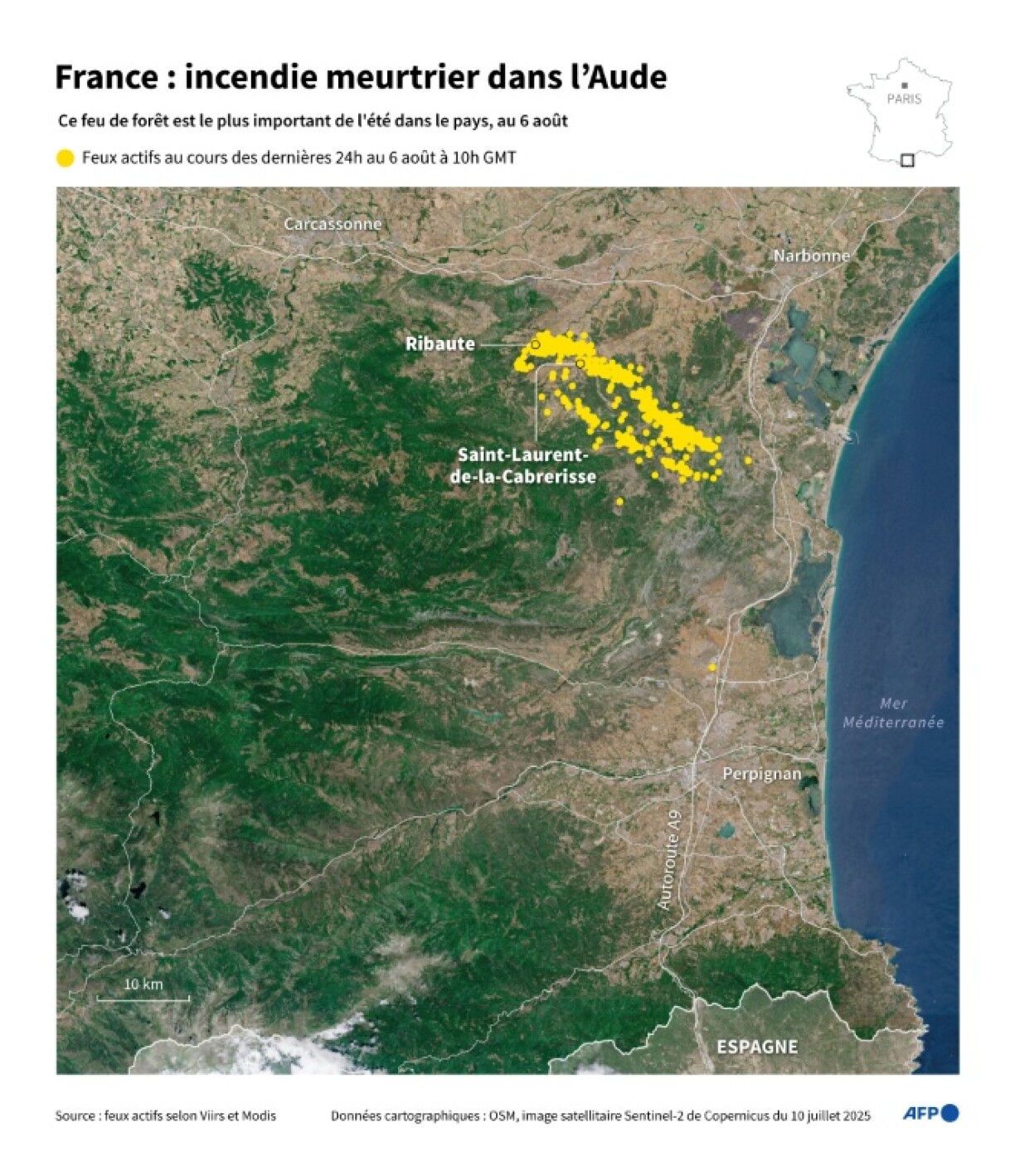 France : incendie meurtrier dans l'Aude