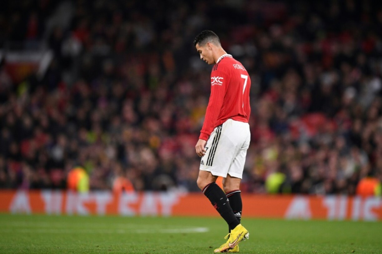 Cristiano Ronaldo lors du match de football UEFA Europa League entre Manchester United et Omonoia Nicosia à Manchester, au nord-ouest de l’Angleterre, le 13 octobre 2022
