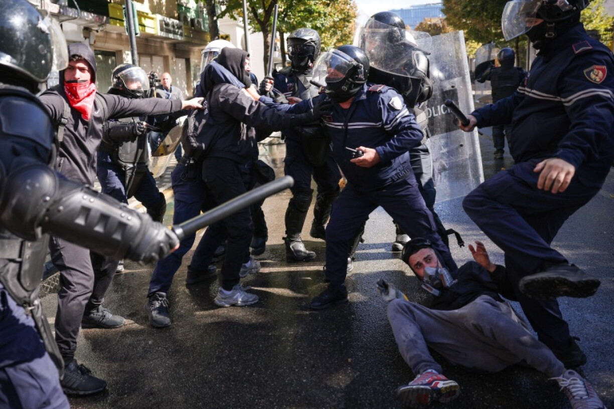 More than 300 protestors and police have been injured, authorities say