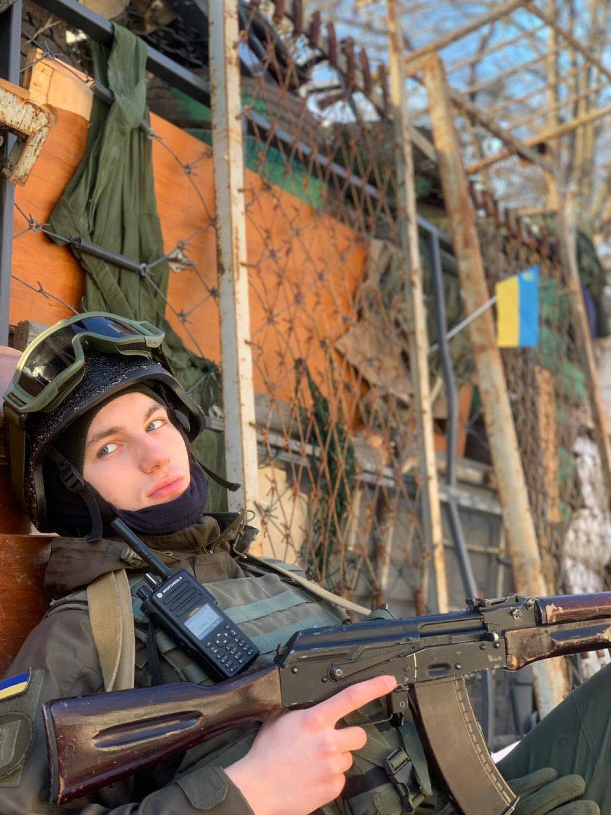 Valeria's brother is currently stationed in Kyiv.