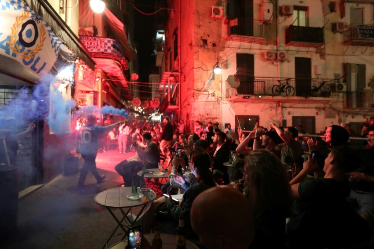 Napoli fans are set to celebrate their team's fourth league title