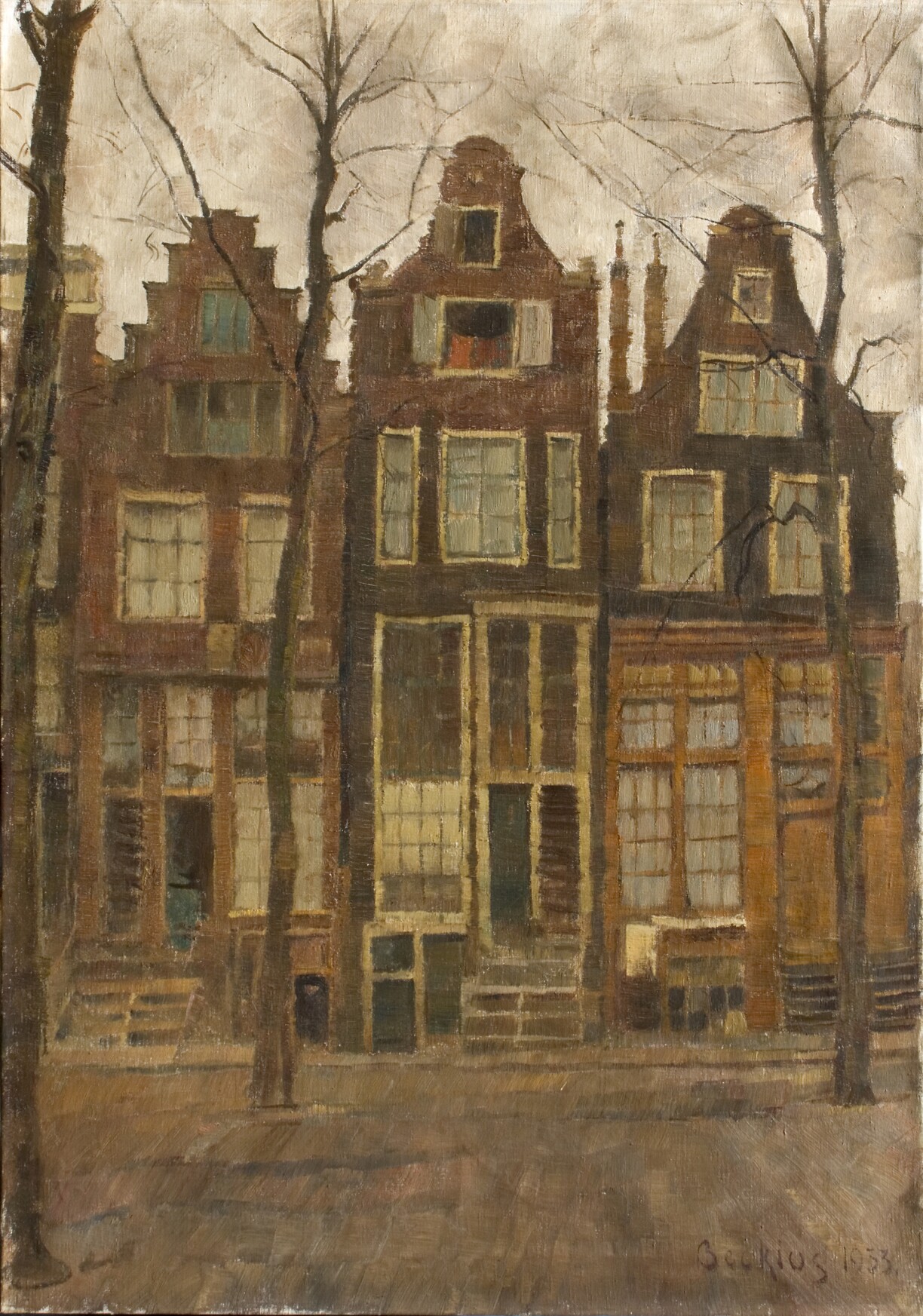 Trois facades, Amsterdam, 1933.