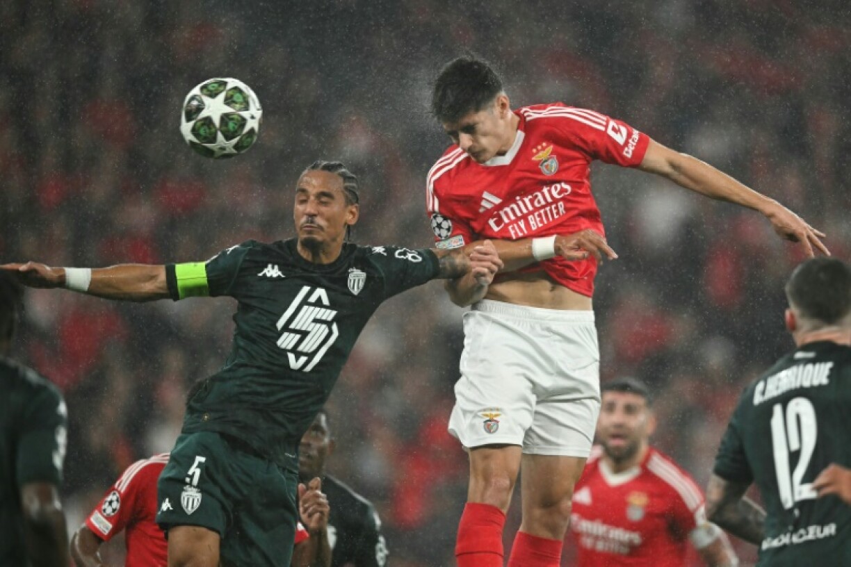 Benfica edged out Monaco after a thrilling draw on the night in Lisbon