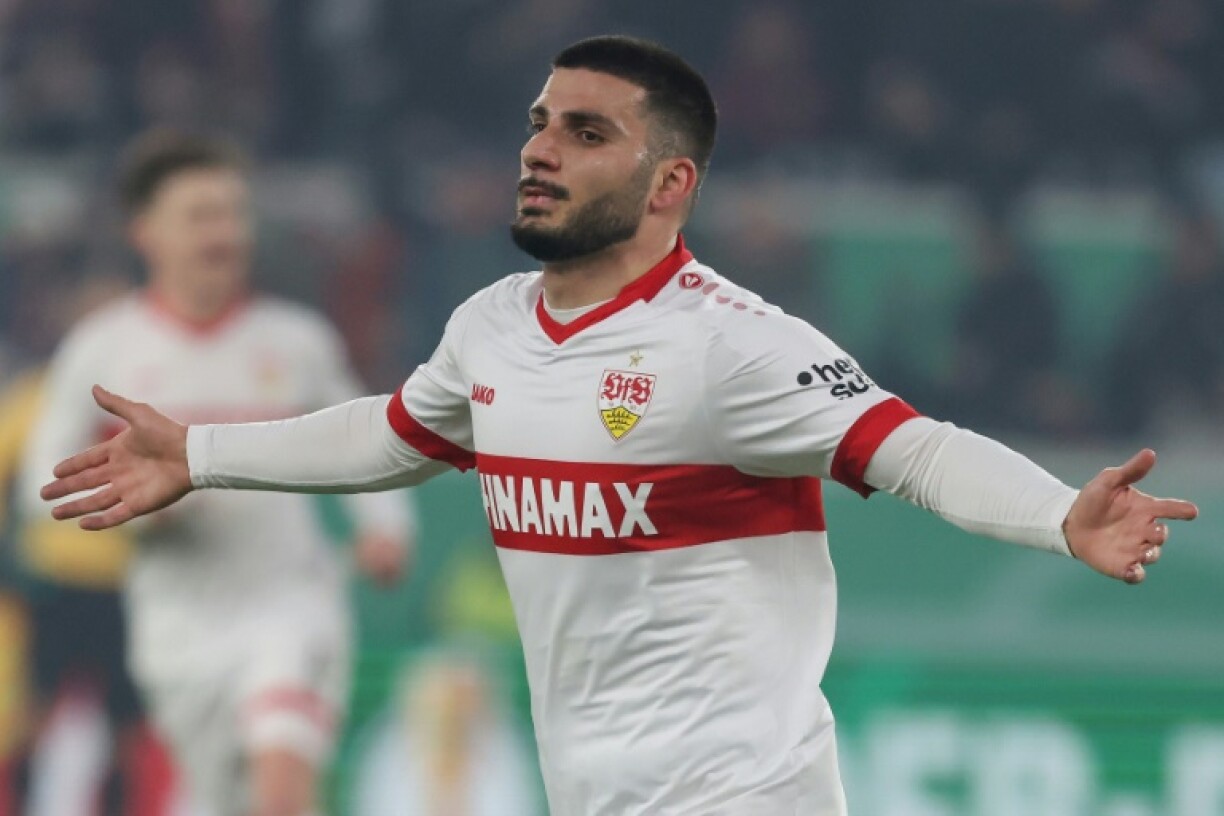 Stuttgart forward Deniz Undav opened the scoring after 29 minutes against Augsburg in the German Cup on Tuesday.