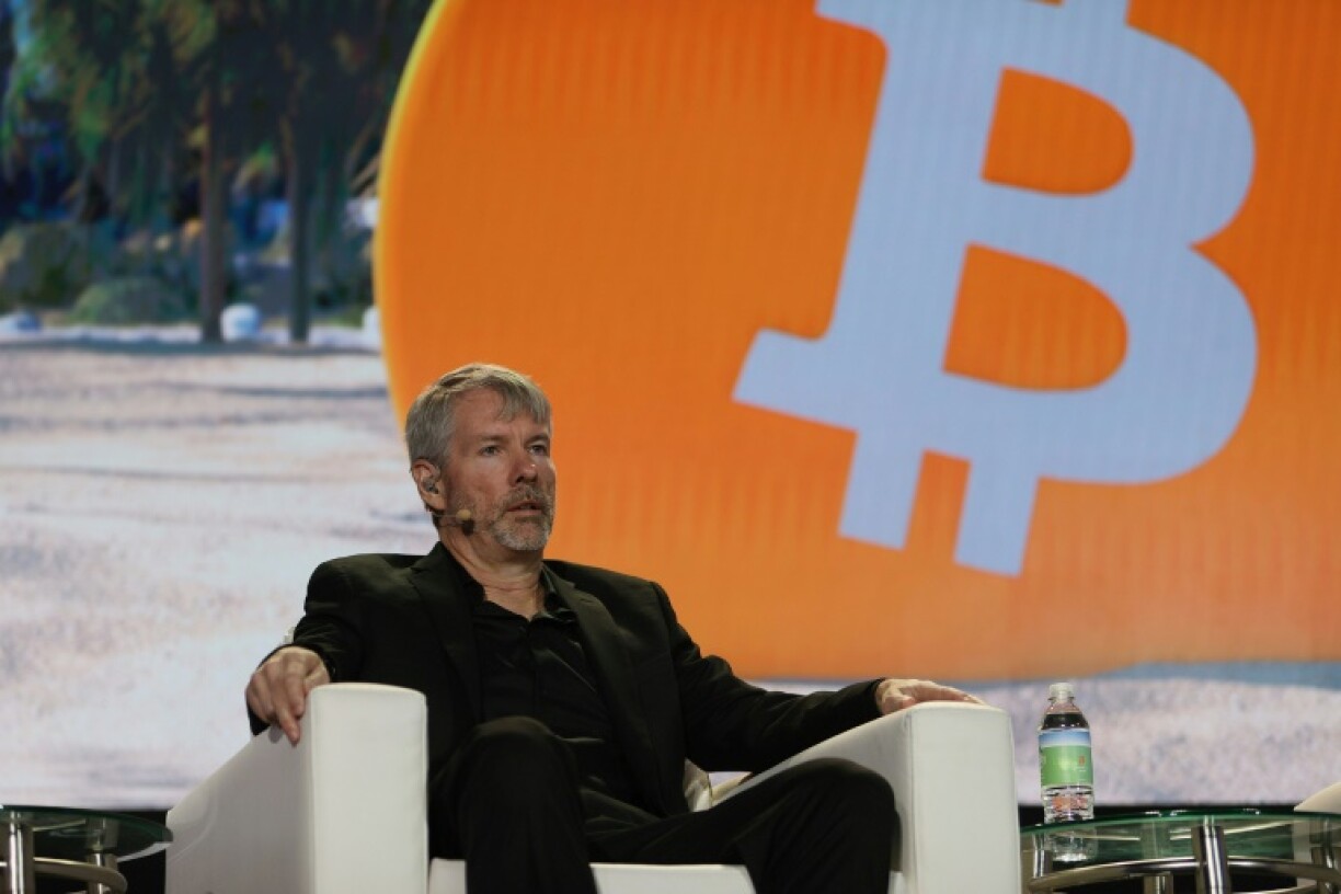 The US firm Strategy, co-founded by Michael Saylor (pictured), holds more than three percent of all bitcoin tokens, or over 600,000
