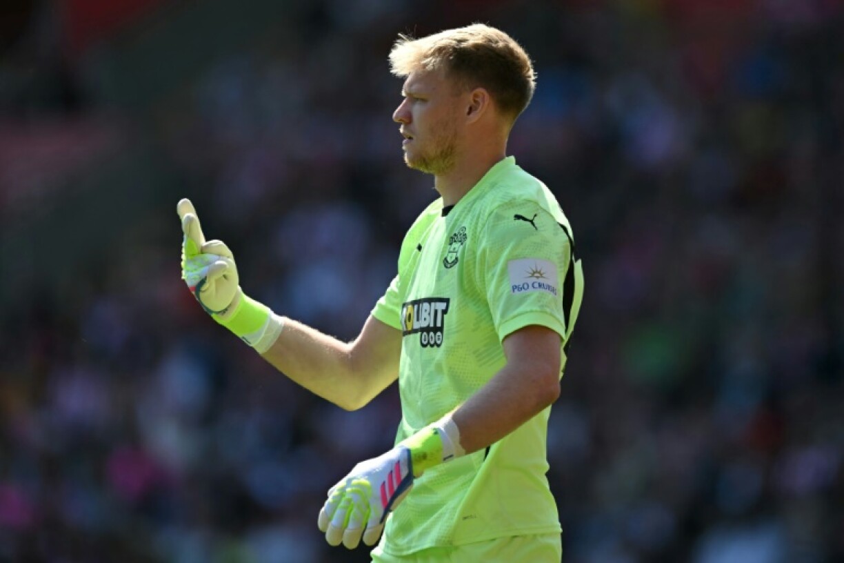 Rare clean sheet: Southampton goalkeeper Aaron Ramsdale
