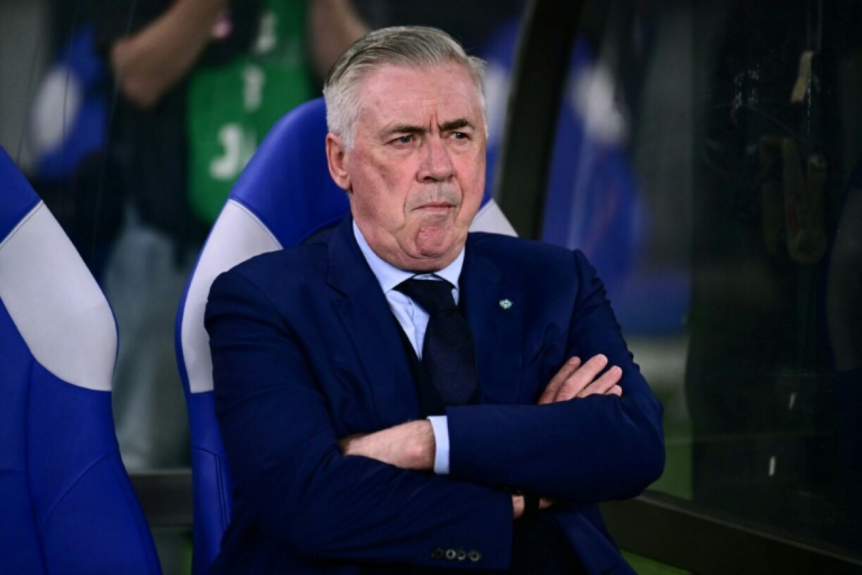 Brazil coach Carlo Ancelotti saw his team lose 3-2 to Japan in a friendly in Tokyo on Tuesday