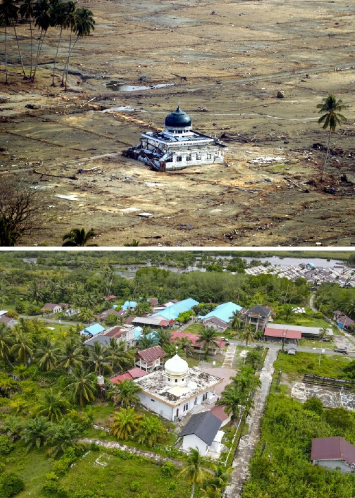 Indonesia's Aceh, the worst-affected area, saw a surge of reconstruction after the disaster
