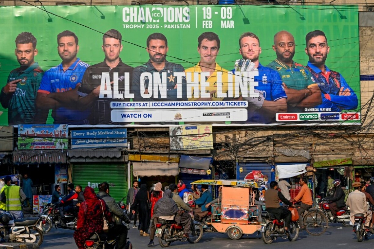 A billboard in Lahore touting the Champions Trophy