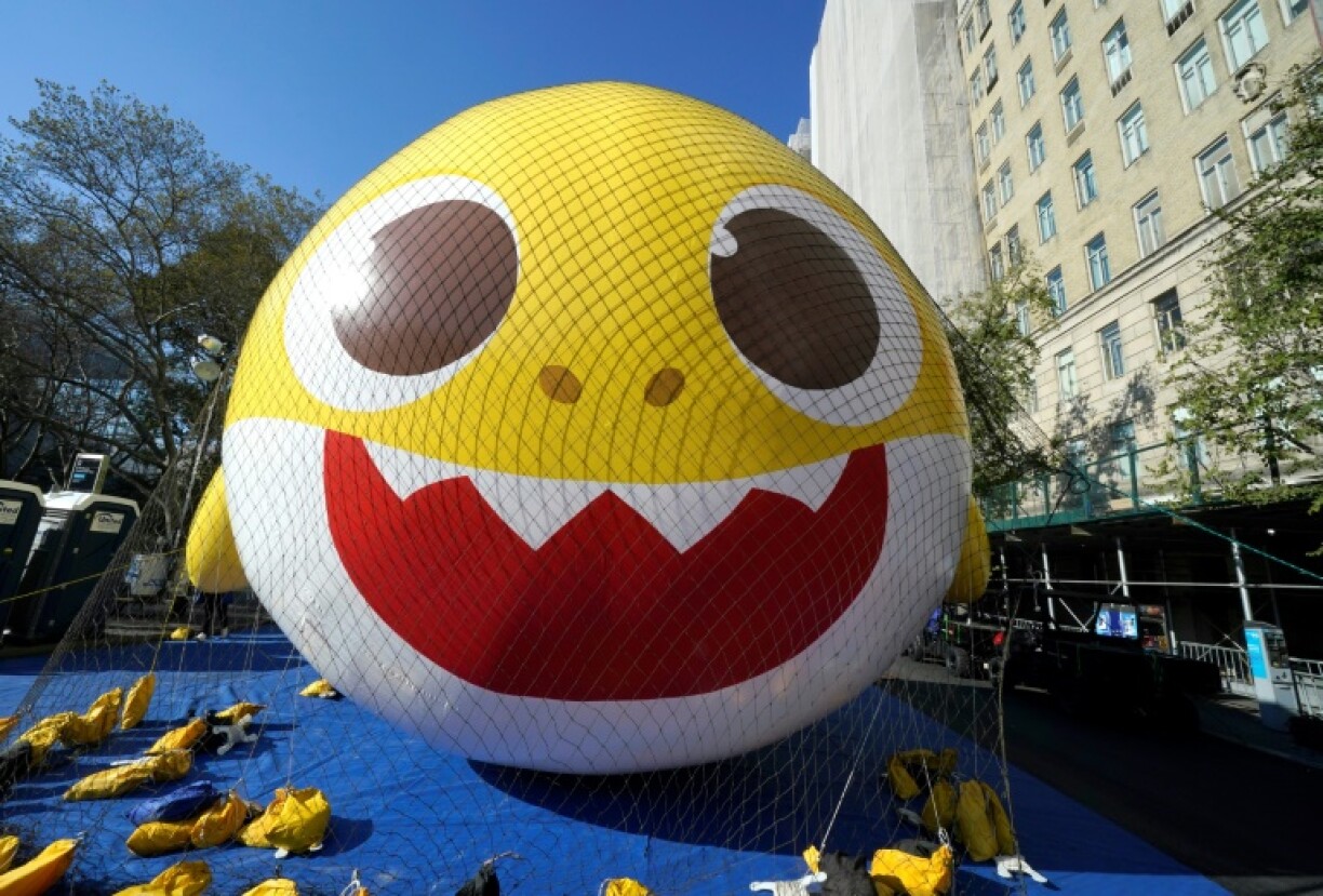 A 'Baby Shark' balloon featured in the Macy's Thanksgiving Day Parade in New York in 2022