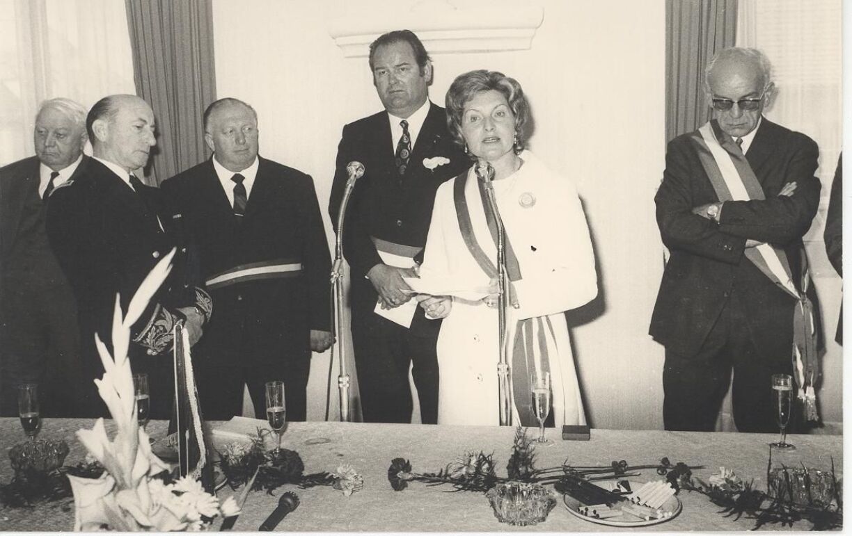 Tëscht 1970 an 1985 war d’Astrid Lulling Buergermeeschtesch vu Schëffleng.