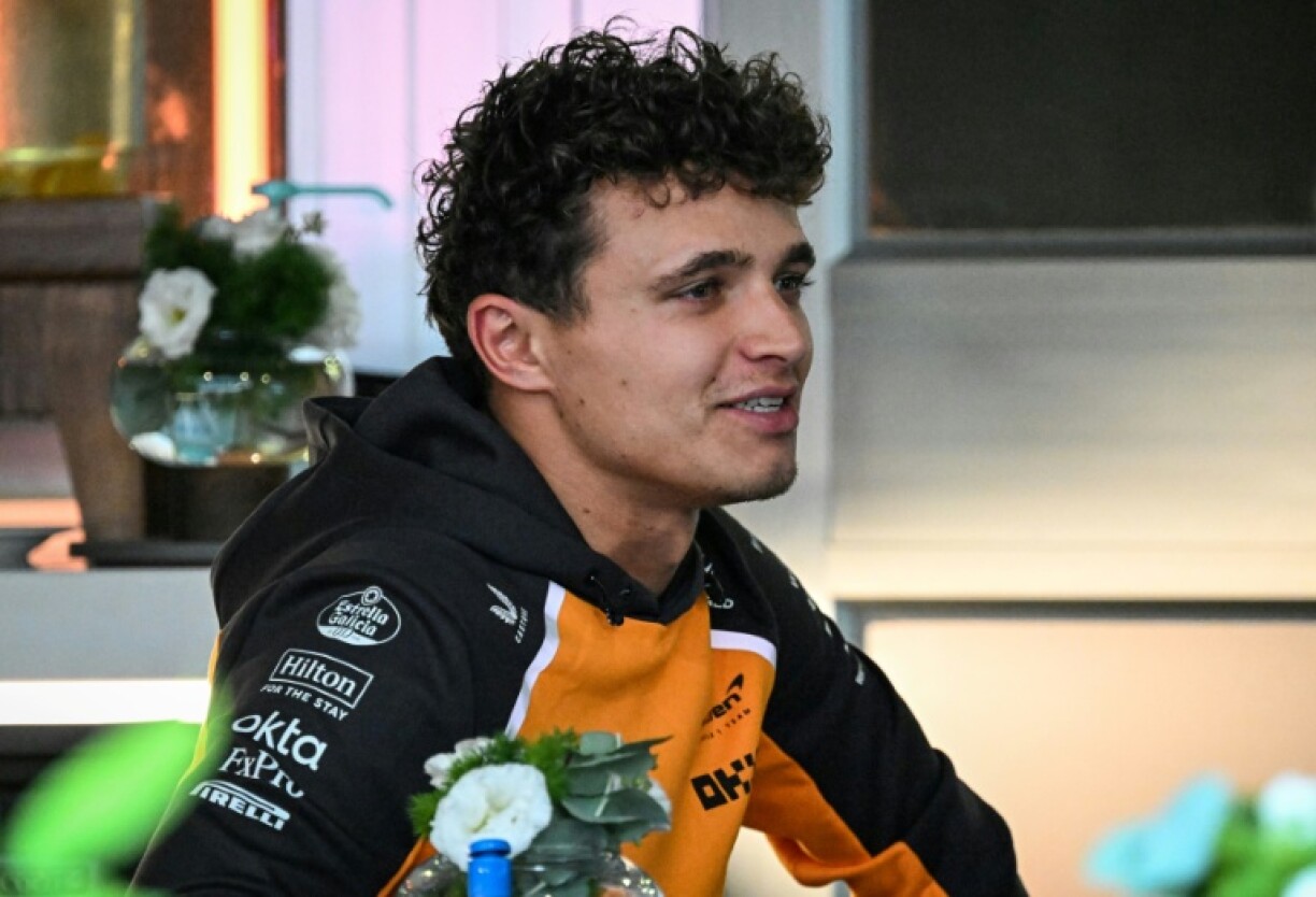 Lando Norris in the paddock ahead of the Formula One Singapore Grand Prix