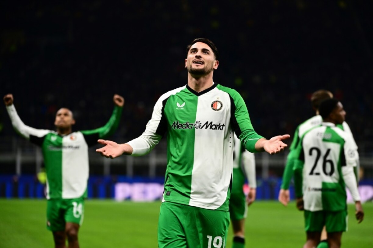 Julian Carranza got the goal for Feyenoord which took them through at AC Milan's expense