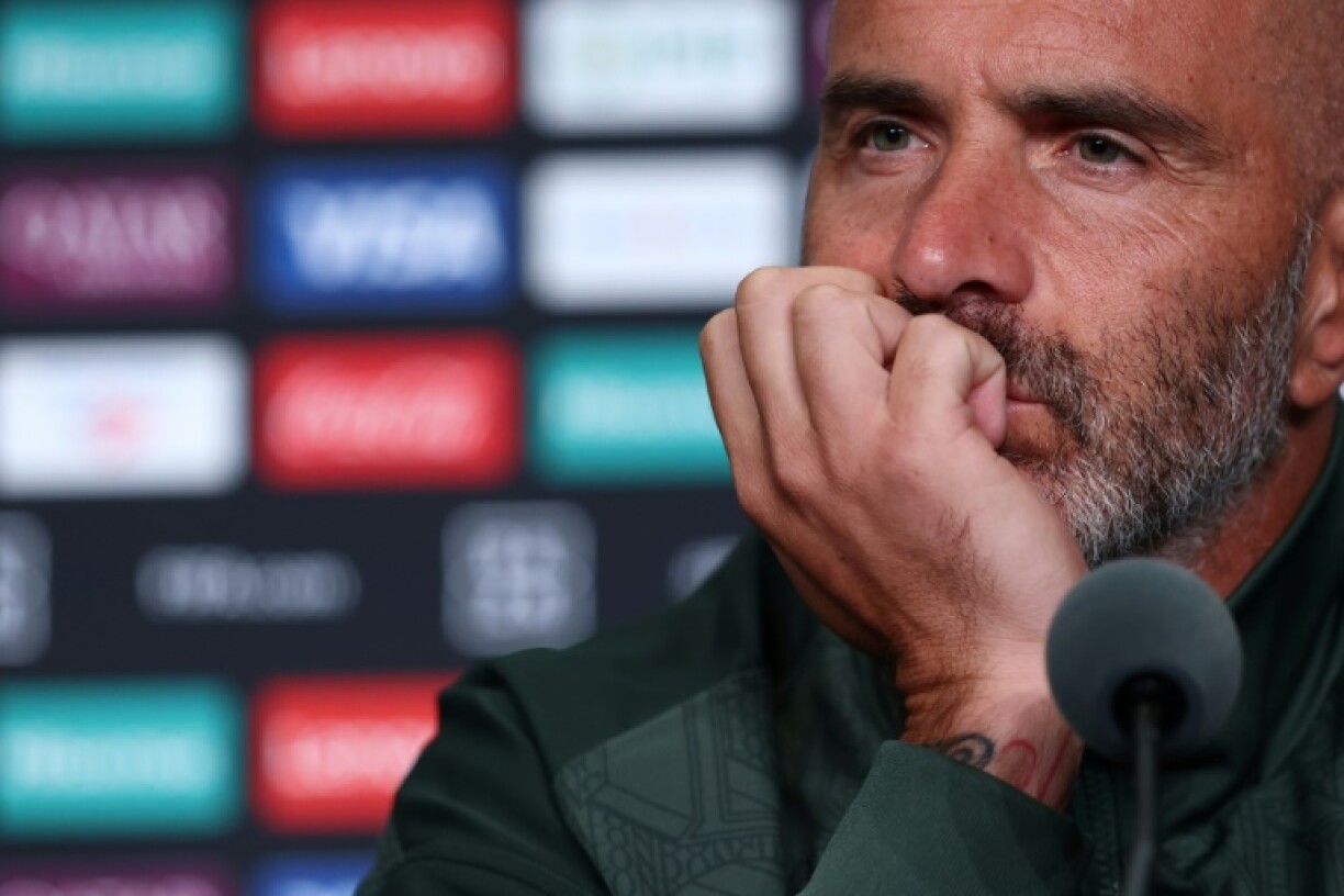 Chelsea coach Enzo Maresca speaking at a press conference in Philadelphia on Thursday