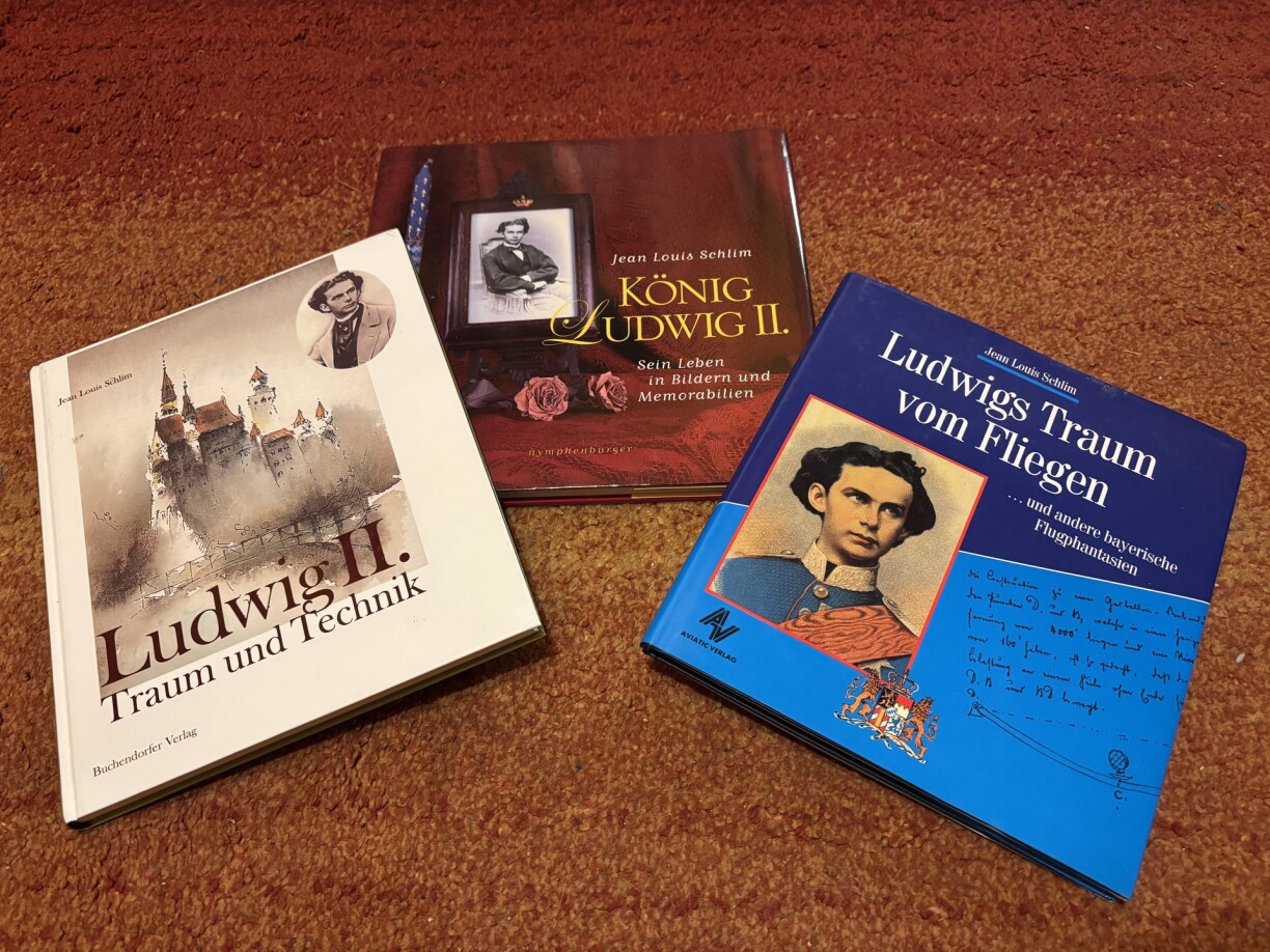 Books on Ludwig II: a selection of Jean Louis Schlim’s publications about the Bavarian fairytale king.