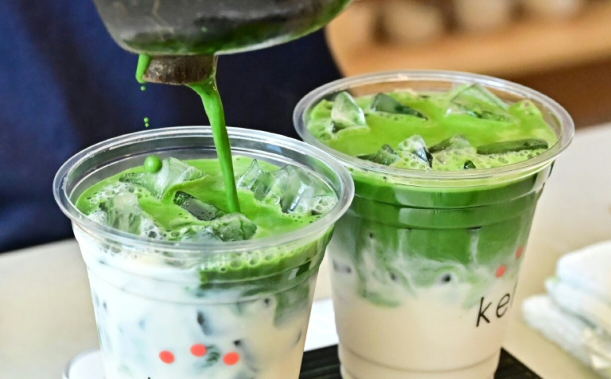 Matcha, which means 'ground tea' in Japanese, can be mixed with milk to make a matcha latte
