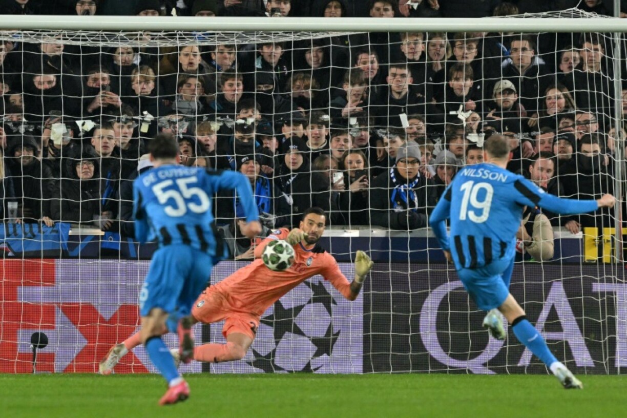 Gustaf Nilsson's penalty gives Club Brugge upper hand over Atalanta