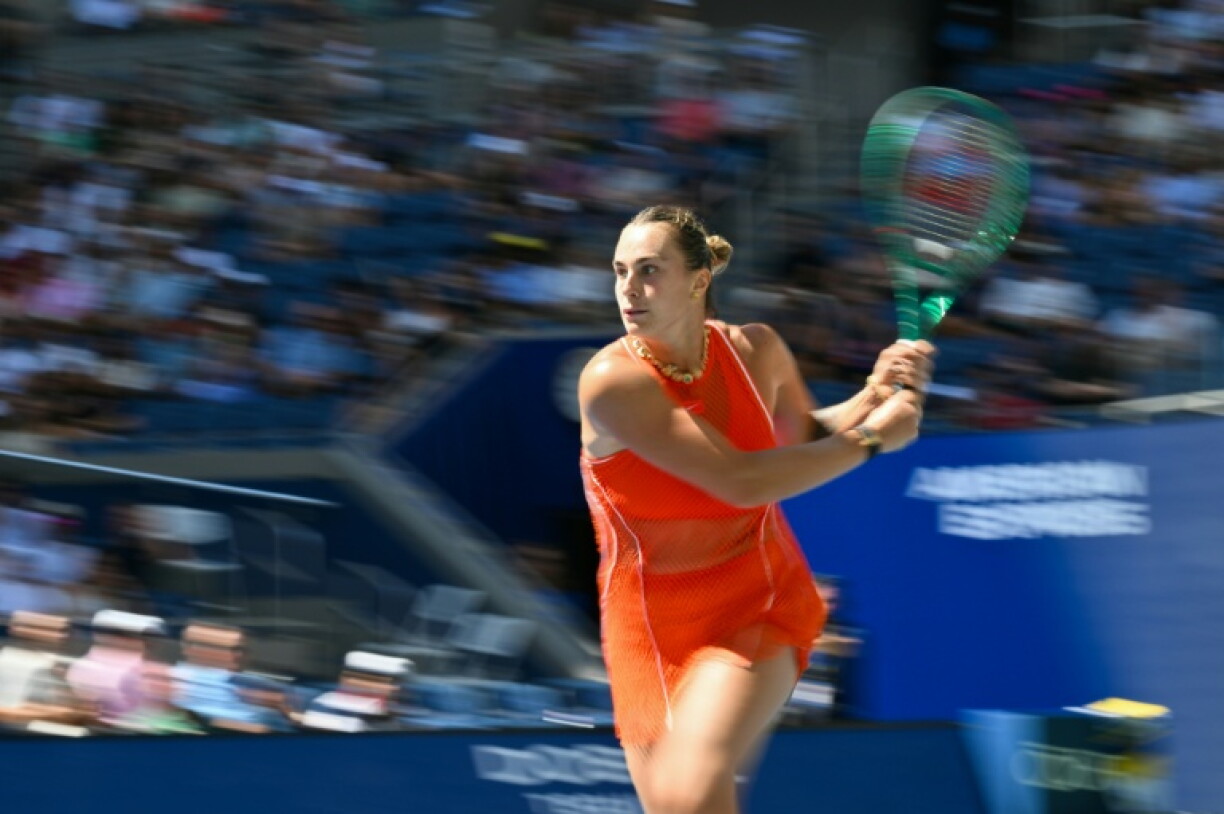 La Bélarusse Aryna Sabalenka pendant son match contre la Tchèque Linda Noskova, le 8 septembre 2026 à l'US Open