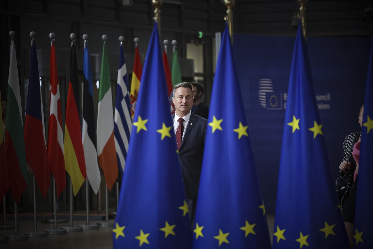 Foreign Minister Xavier Bettel in Brussels in October 2023.