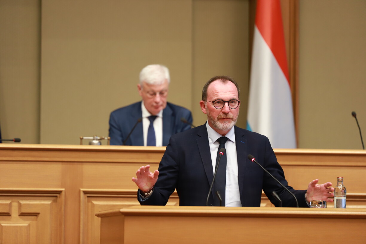 De Luc Frieden an der Aktualitéitsstonn an der Chamber.