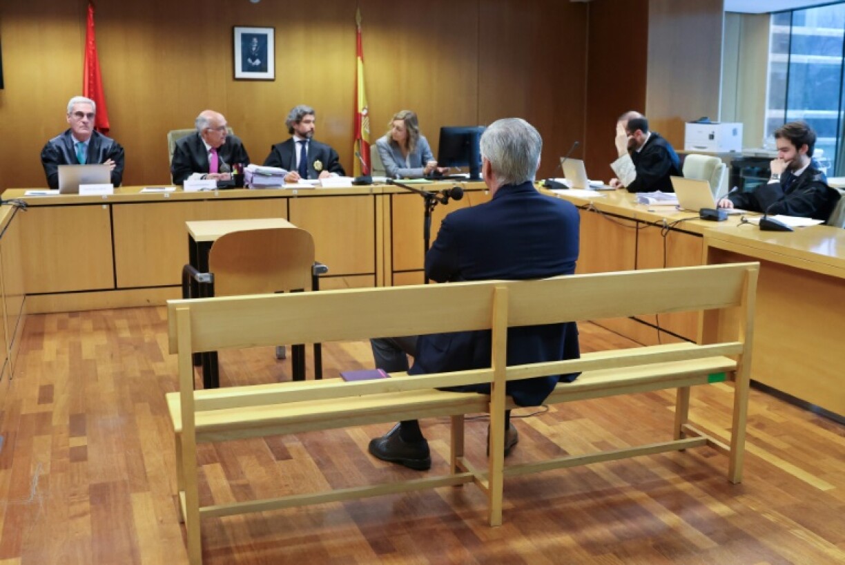 Real Madrid's Italian coach Carlo Ancelotti went on trial in Madrid on Wednesday for alleged tax fraud