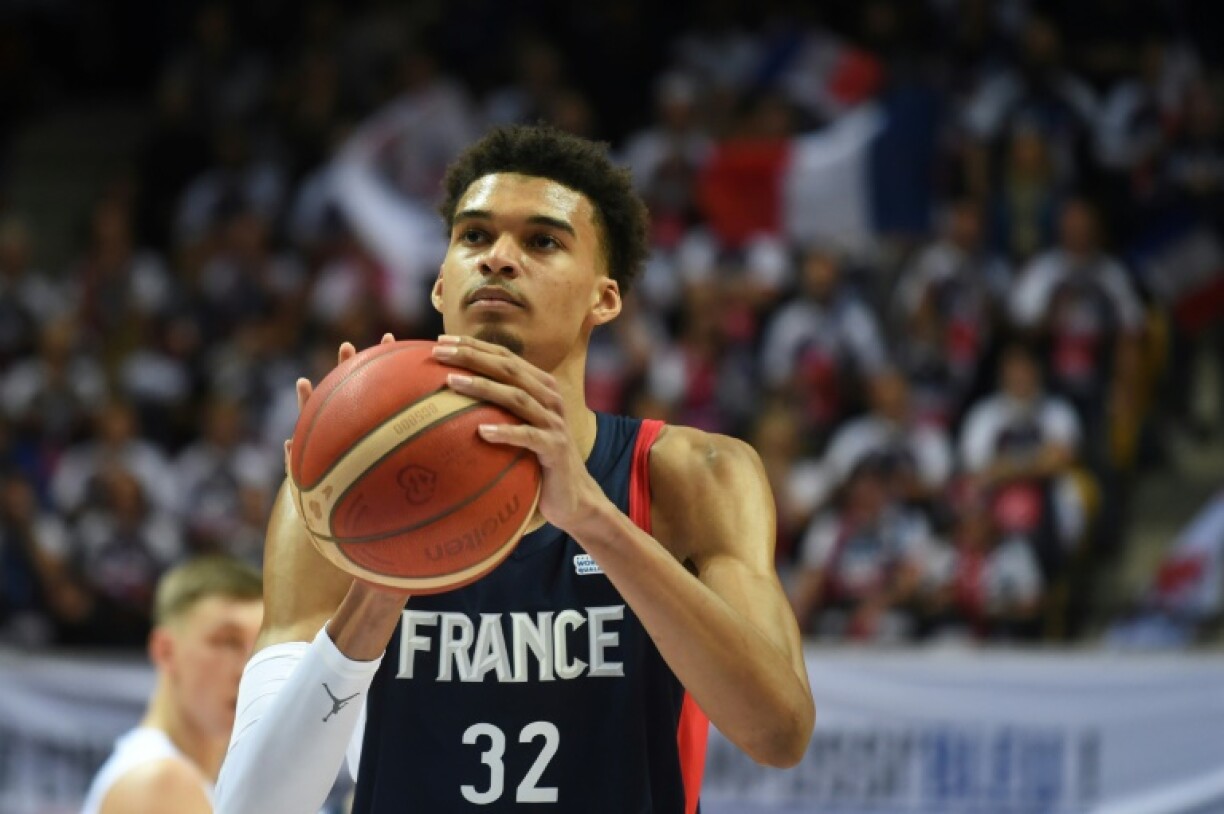 Victor Wembanyama à Trélazé, le 26 février 2023