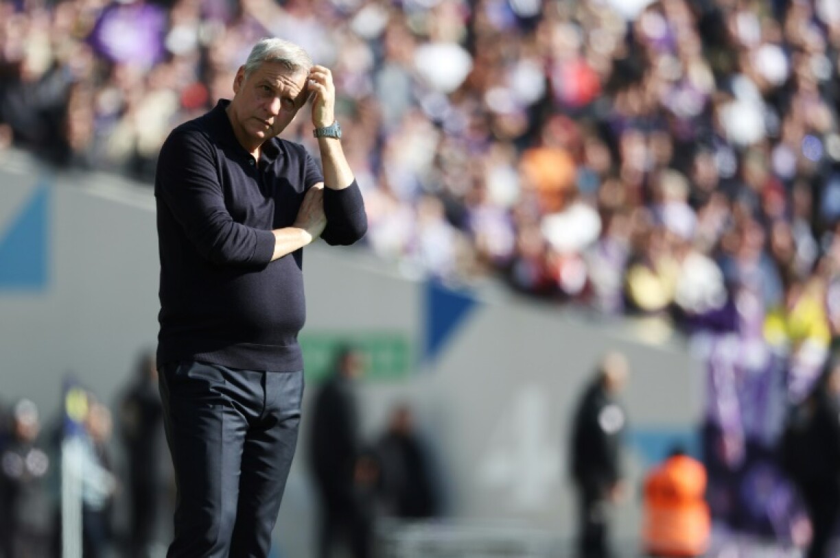 L'entraîneur de Rennes Bruno Genesio, lors du match perdu à Toulouse, le 12 février 2023