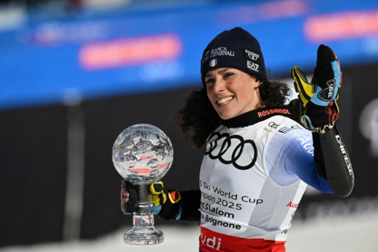L'Italienne Federica Brignone lors des finales de la Coupe du monde 2024-25 à Sun Valley, aux Etats-Unis, le 25 mars 2025