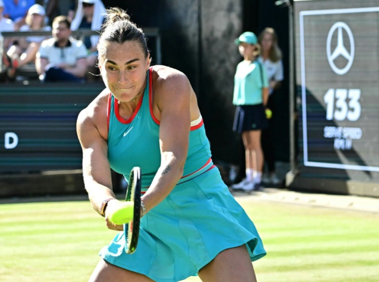 World number one Aryna Sabalenka beat 2022 Wimbledon champion Elena Rybakina on grass in Berlin to reach the semi-finals