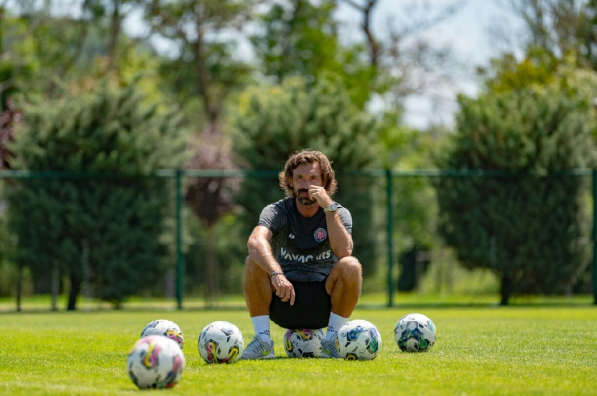 Andrea Pirlo, alors entraîneur du club turc de Fatih Karagümruk, le 27 juillet 2022 à Istanbul