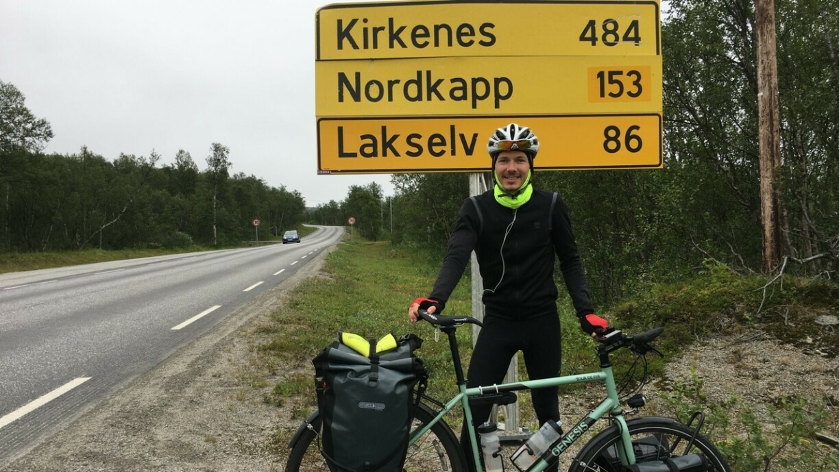 De Chris Murray um leschten Dag vu sengem Trip op den Nordkap.