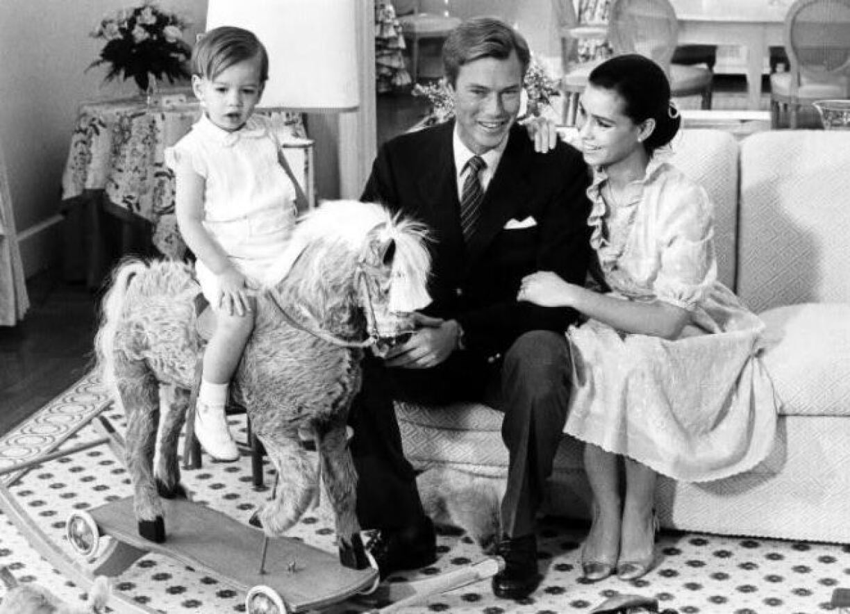 Prince Henri and Princess Maria Teresa with their first-born son, Prince Guillaume.