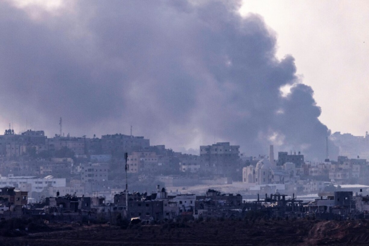 View of the northern Gaza Strip on Saturday.