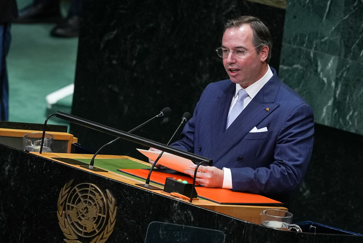 Grand Duke Guillaume addressing the 81st session of the United Nations General Assembly, which brings together leaders and senior representatives of UN member states in New York, United States, on 22 September 2026.