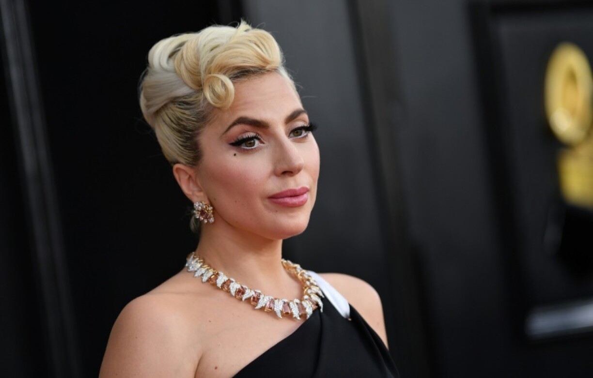 La chanteuse Lady Gaga lors de la cérémonie des Grammy Awards à Las Vegas le 3 avril 2022