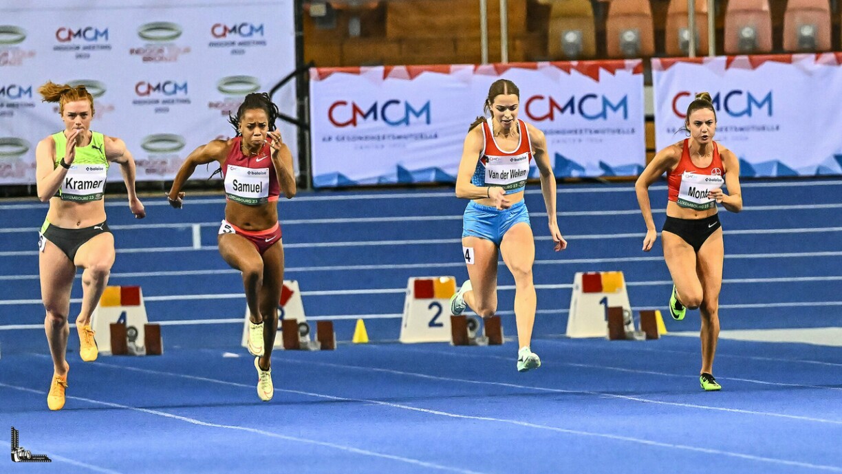 Patrizia van der Weken (third from the left) at a competition in 2023.