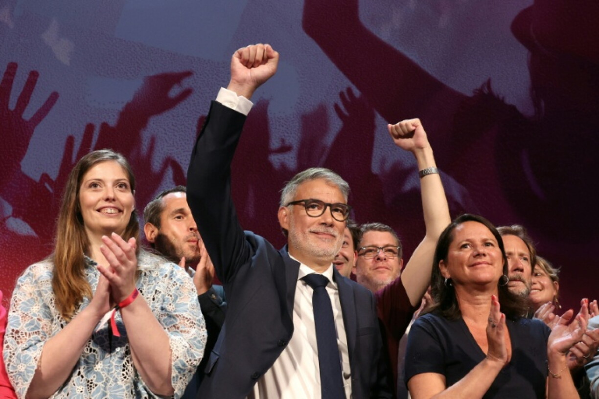 Le premier secrétaire du Parti socialiste, Olivier Faure à l'université d'été de son parti, le 29 août 2026 à Blois