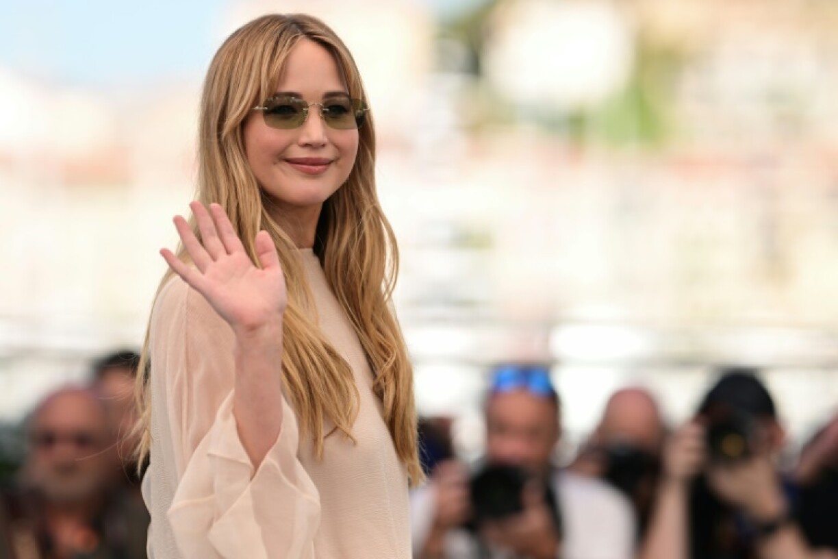 US actor Jennifer Lawrence, star of 'Die, My Love', at Cannes