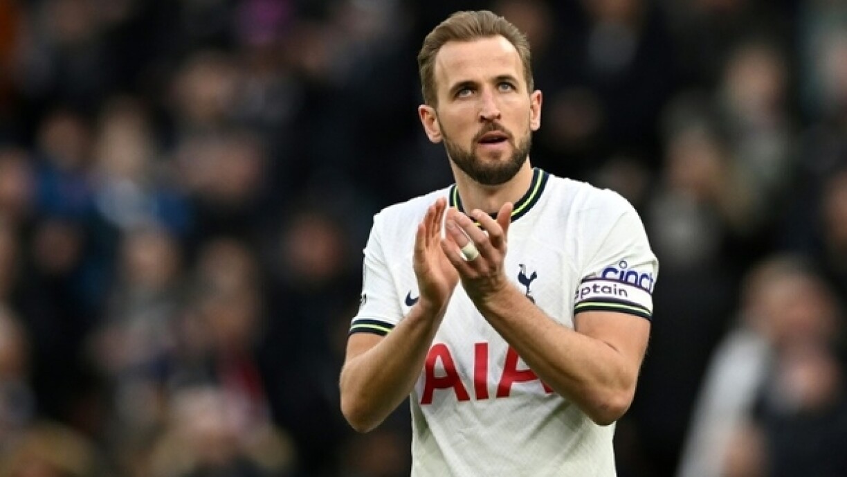 L'attaquant anglais Harry Kane lors du match entre Tottenham Hotspur et Nottingham Forest dans le stade de Tottenham à Londres le 11 mars 2023