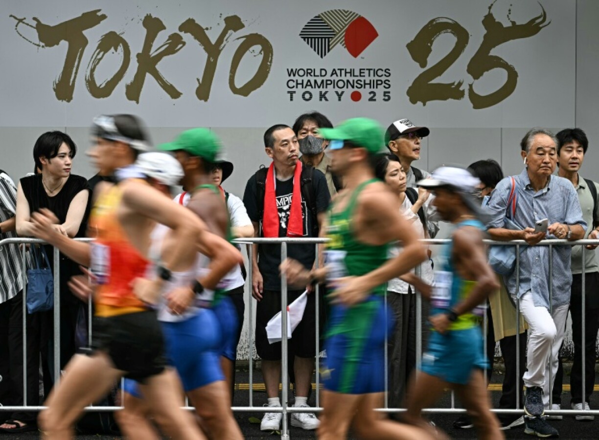 The world athletics championships in Tokyo began on Saturday