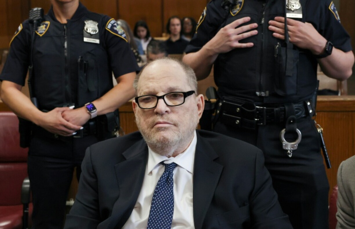 L'ancien producteur d'Hollywood Harvey Weinstein lors d'une audience devant la cour suprême de l'Etat de New York, le 15 mai 2026.