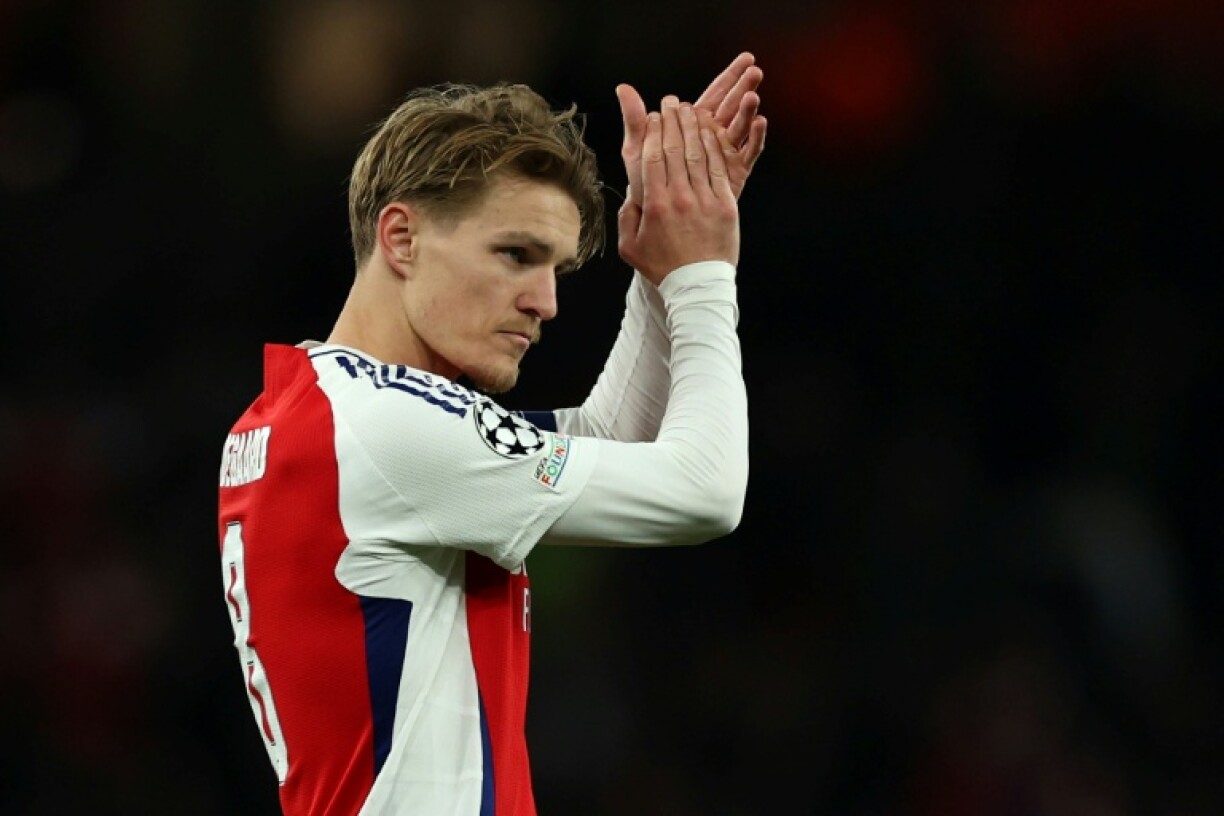 Arsenal's Norwegian midfielder Martin Odegaard returns to the Santiago Bernabeu to face Real Madrid