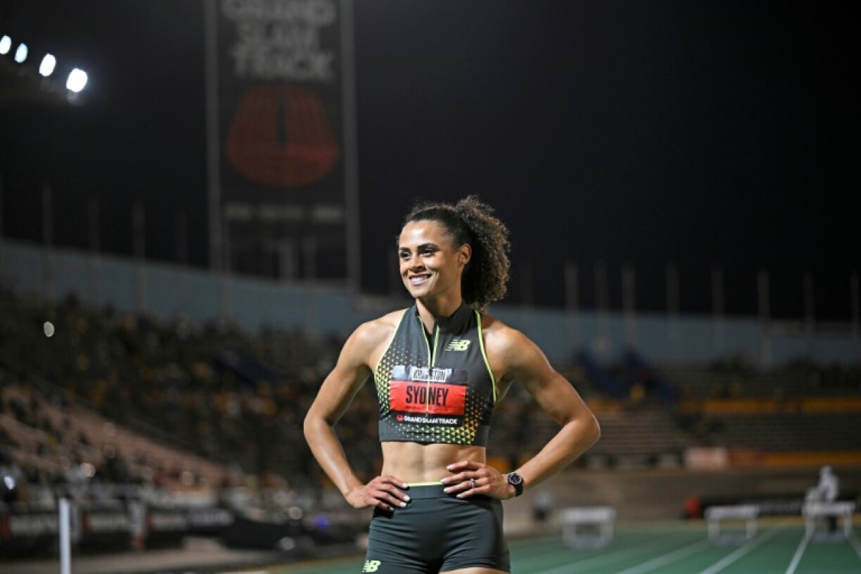 Sydney McLaughlin-Levrone completed a double with victory in the 400m at the Grand Slam Track meeting in Kingston