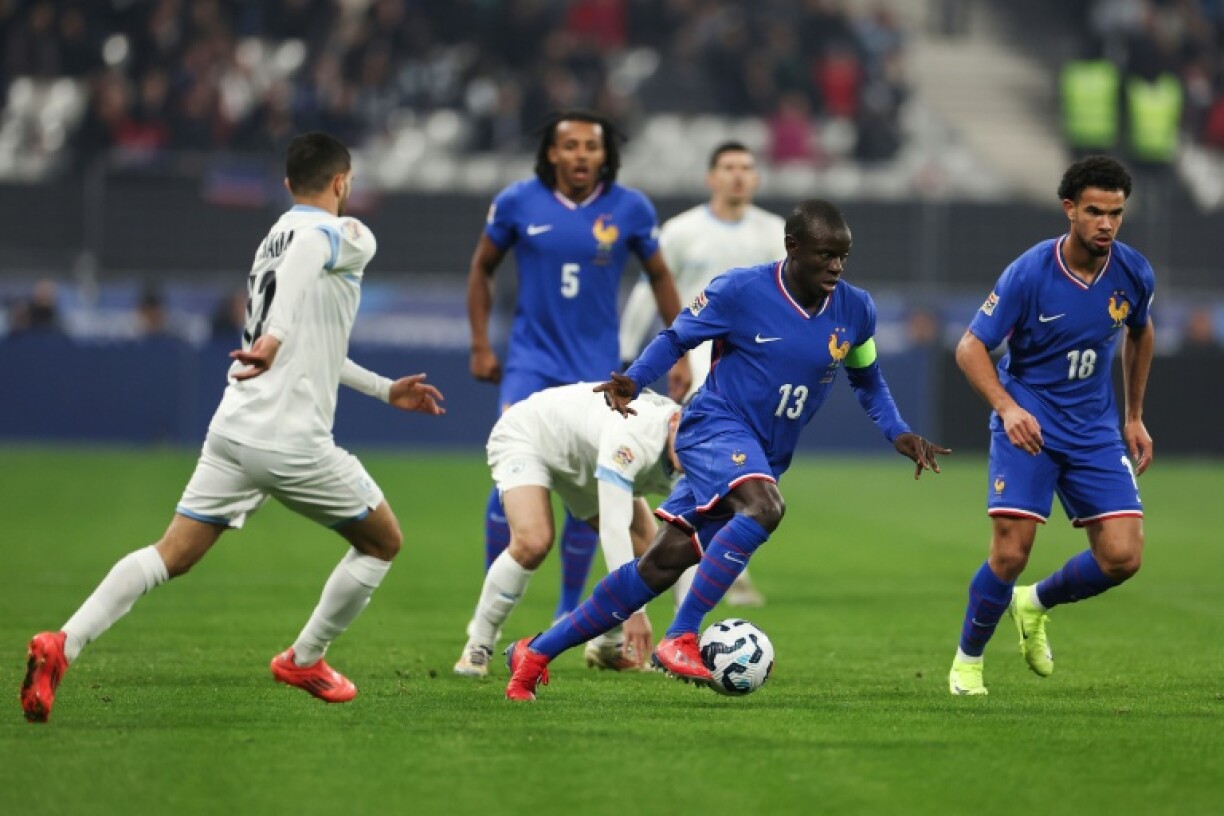 N'Golo Kante in his last international appearance against Israel in November 2024