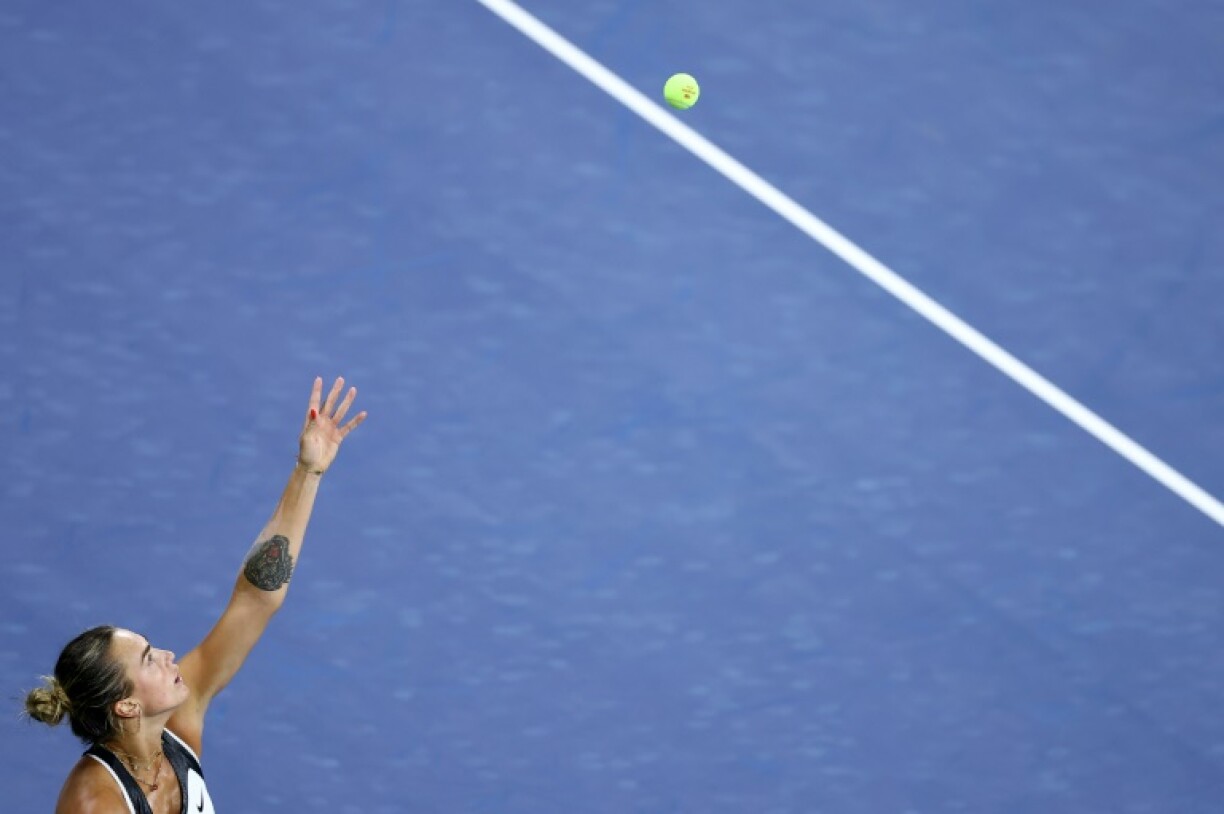 Defending champion Aryna Sabalenka said she is thriving on the pressure of being world number one after booking her place in the US Open quarter-finals