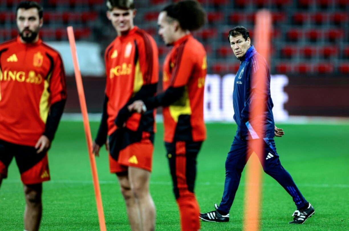 L'entraîneur français Rudi Garcia, sélectionneur de la Belgique, avant le match de qualification pour le Mondial face au Liechtenstein, le 17 novembre 2025 à Liège