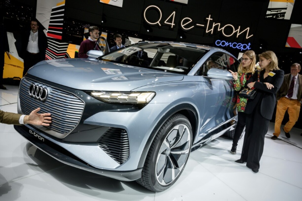 Une Audi présentée lors du (définitivement) dernier salon de Genève, en 2019.