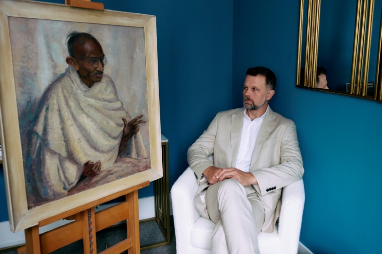 Leighton's painting of Gandhi has sold for £152,800