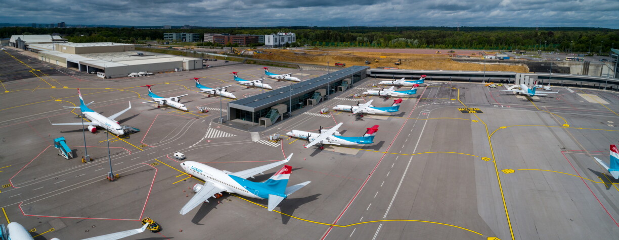 L'aéroport du Findel en mai dernier, lorsque la crise clouait la plupart des avions au sol.